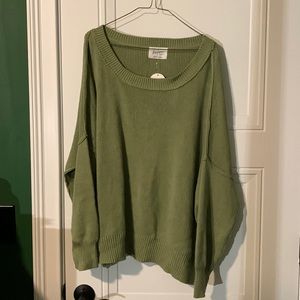 Sage green oversized boutique sweater